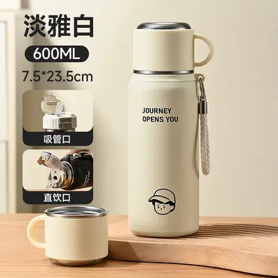 爆款316不锈钢保温杯大容量双饮汽车杯户外便捷随行运动水壶批发 - 7