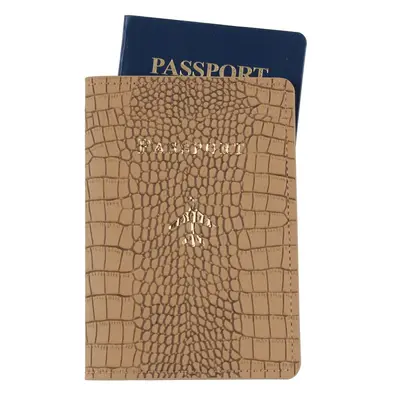 PU pasaport kılıfı, altın damgalı, el dikişli - 9