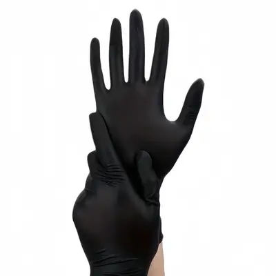 Grenzüberschreitende Einweg-Nitrilhandschuhe Schwarz, englische Verbund-Nitrilhandschuhe Nitrile gloves SHEIN Temu Dropshipping