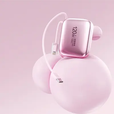 Mini tragbares Hochleistungs-Schnelllade-Powerbank 20000 mAh mit integriertem Kabel, kompakt und tragbar - 10