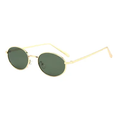 Cat Eye Sunglasses for Women, Metal Oval Frame, UV400 Protection - 10