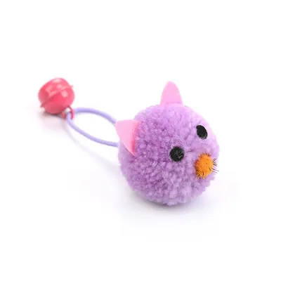 Cute Mouse-Shaped Cat Toy with Bell, Self-Play Mini Mouse - 7
