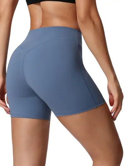 Yoga-3/4-Shorts mit nacktem Gefühl, hoher Bund, hochelastisch, Po-Lift