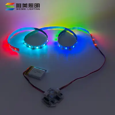 5V RGB LED Streifen - Grenzüberschreitender leuchtender Pickleball-Schläger LED-Band - USB-Aufladung Touch-Schalter PCBA-Lösung