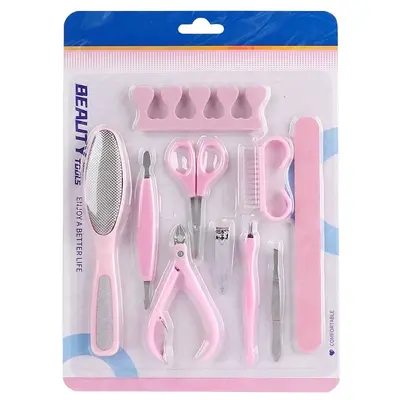 Manikür ve pedikür set, 10 parça, profesyonel - 6