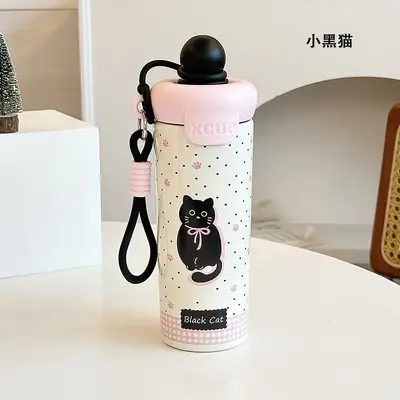 Karikatür Yüzen Top 316 Paslanmaz Çelik Termos Bardak 500 ml Taşınabilir