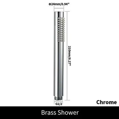 304 Concealed Shower Set, Wall-Mounted Hand Shower Set for Hotel Bathrooms - 7