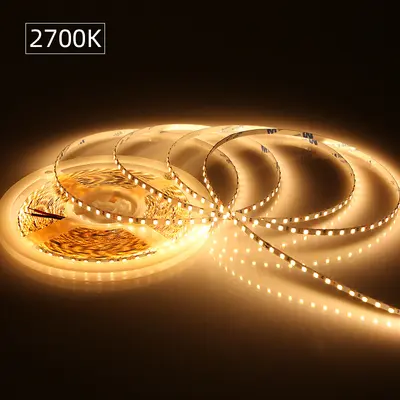 LED-Streifenlicht selbstklebend 24V hohe Helligkeit Niedrigvoltage Umgebung Vollspektrum 120 LEDs 8mm 2835 linearer Lichtstreifen Großhandel - 10