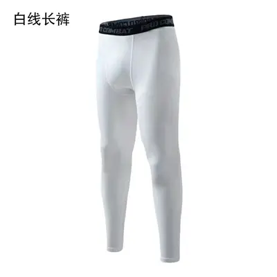 篮球打底裤男运动跑步健身装备压缩训练五分内裤高弹速干紧身短裤 - 10