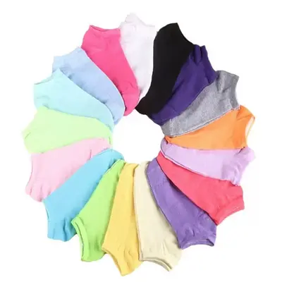Women's Moisture-Wicking Short Socks, Solid Color, Summer Style