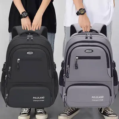Waterproof Large-Capacity School Backpack with Laptop Compartment, 2027 Model