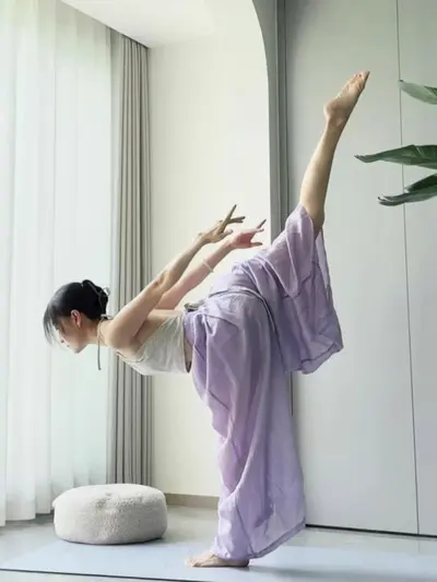 Lockere Pilates-Yogahose, außen tragbar, 5 Farben - 2