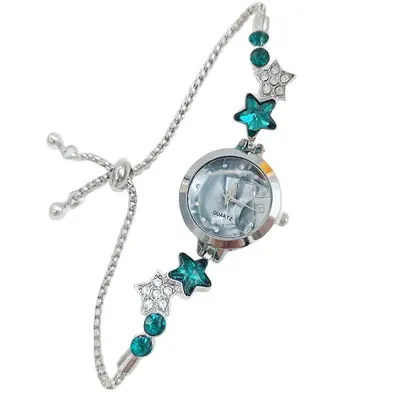 Women's bracelet watch, diamond, lightweight luxury, high-end, star design