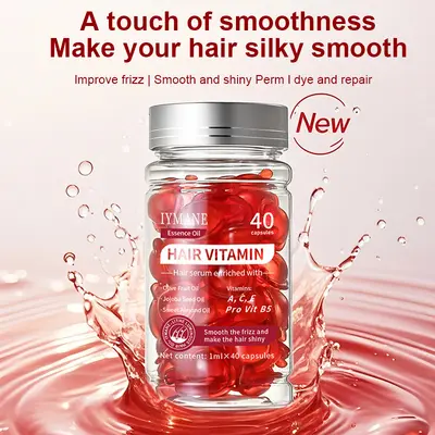 Vitamin Hair Care Capsules, Frizz Control, 40 Pcs