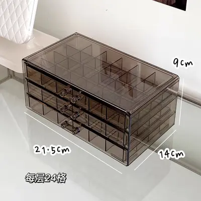 Jewelry storage box with drawers large capacity - 8