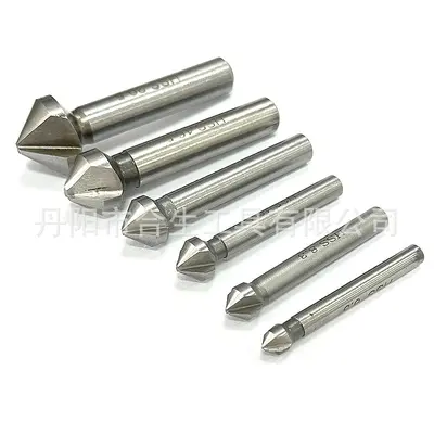 Three-Flute 90 Degree HSS Chamfering Milling Cutter Set for Woodworking