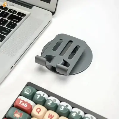 Tamamen metal dönen cep telefonu tutucusu, üst düzey mekanik masaüstü tablet, evrensel metal tutucu, drama izleme tembel canlı yayın standı