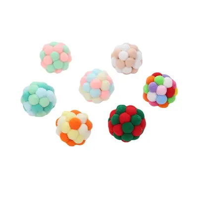 Colorful Squeaky Bell Cat Ball, Wear-Resistant