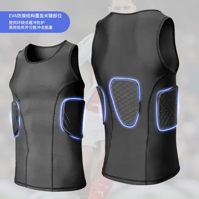 Anti-Collision Football Training Armor Vest, Goalkeeper Protective Gear - 12
