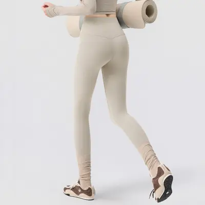 Kadın Dikişsiz Yoga Pantolonu, Pilates ve Spor Uzun Tayt - 9