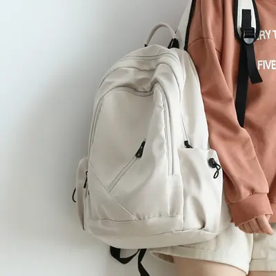 Oxford Cloth Backpack, Large Capacity, Schoolbag and Travel for Women and Men - 8