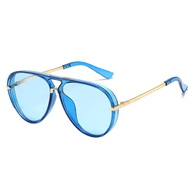 Unisex Double-Bridge Sunglasses, Large Frame, for Driving - 9
