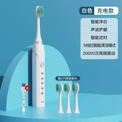 Sonic Rechargeable Waterproof Electric Toothbrush - 10
