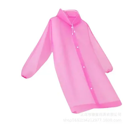 Transparenter wasserdichter Regenmantel, umweltfreundlich, Unisex