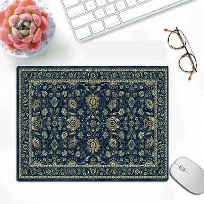 Küçük boy Orta Doğu püsküllü battaniye desenli oyuncu mouse pad, e-spor ofis masa altlığı