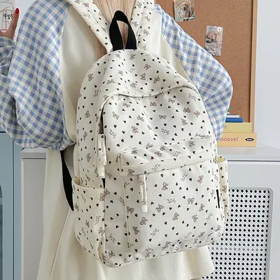 Girls' Bow Knot Backpack, 2026 Model, Junior and High School Student Bag - 3