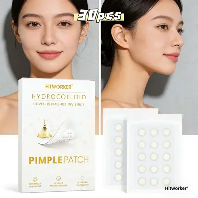 Hydrocolloid Acne Patches, 24 pieces, Transparent Round Edge - 4
