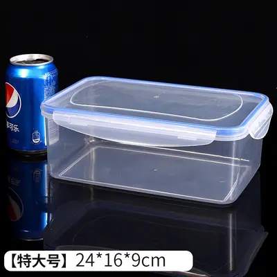 Refrigerator storage container, rectangular, microwave safe - 9