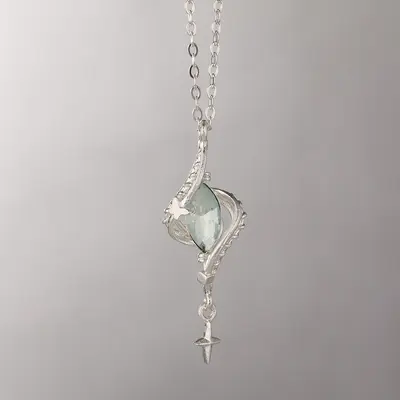 Forest style wrap necklace with hollow design