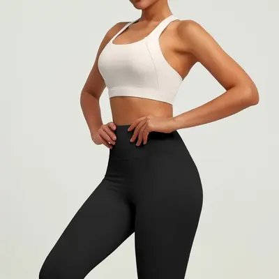 Yoga kıyafet takımı, dar kesim, anti-şok, kalça kaldırıcı - 12