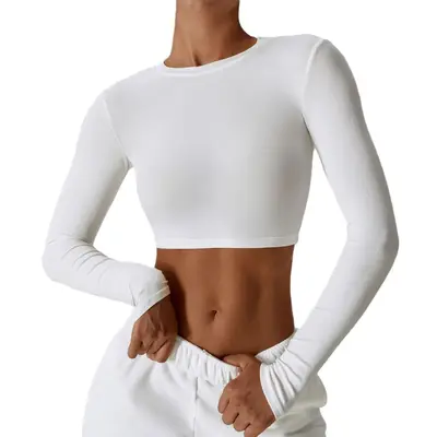 Women's long-sleeve quick-dry breathable sports top