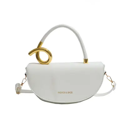 Saddle Handbag for Women, Textured Underarm Bag, Casual Work Crossbody - 6