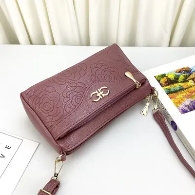 Women's Single Shoulder Crossbody Clutch with Coin and Phone Compartment - 10