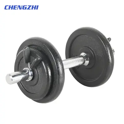 Cast iron dumbbell set 10 kg detachable adjustable