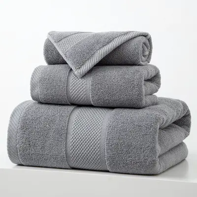 Pure cotton towel three-piece set, gift box - 9