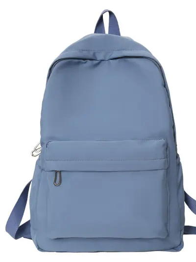Women's Daily Backpack, Solid Colour, Large Capacity School and Travel Bag - 4