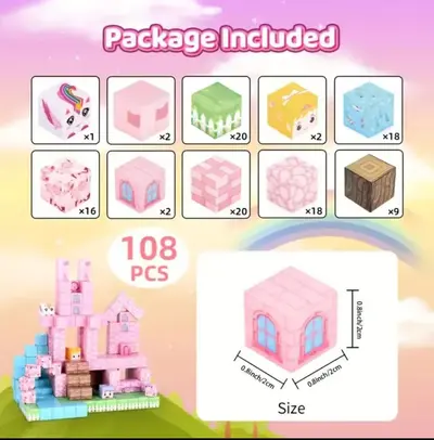 Manyetik Yapı Blokları Puzzle Çocuk Eğitici Oyuncak - 8