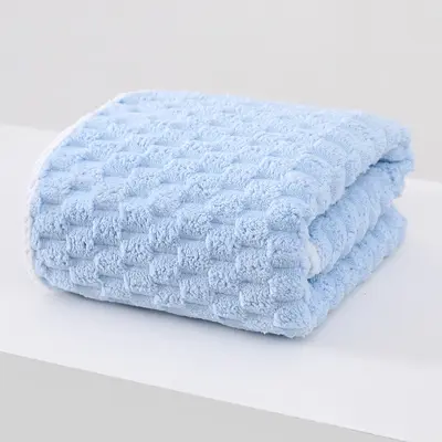Cloud pattern coral fleece towel set, quick-drying - 9