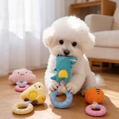 Durable Plush Squeaky Chew-Resistant Dog Toy - 3