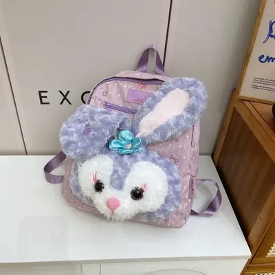 2025 Women's Cartoon Plush Backpack, Large Capacity - 6