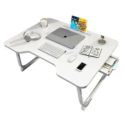 Foldable Study Desk with Large Tabletop, Bedroom - 6