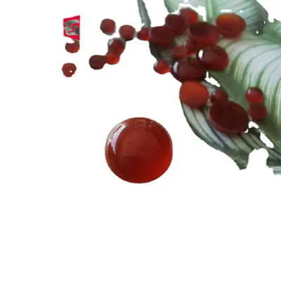 [Kırmızı Akik Yüzük Yüzeyi] Yarı dairesel kırmızı boncuk şeklindeki yüzük yüzeyi, oval kalsedon gevşek taşlı değerli taş, DIY takı yapımı için.