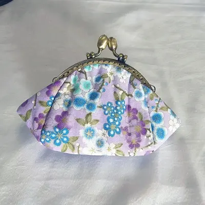 Handmade Canvas Coin Purse, Small Key and Card Wallet - 13