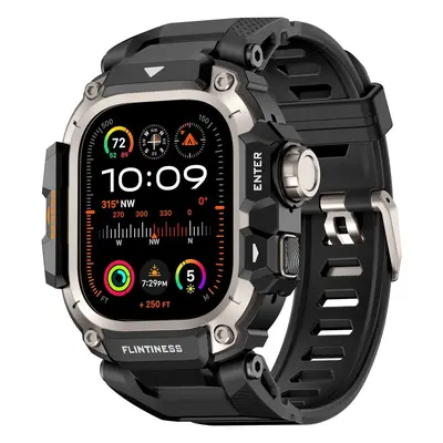 For Apple Watch iWatch 49 Ultra 3 Black Gold Protective Case - 9
