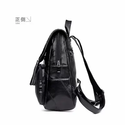 Grenzüberschreitend neu 2026 Freizeit-Rucksack für Damen PU mit Fransen vielseitig kombinierbar Damenbeutel Studentenrucksack Reiserucksack Schulrucksack