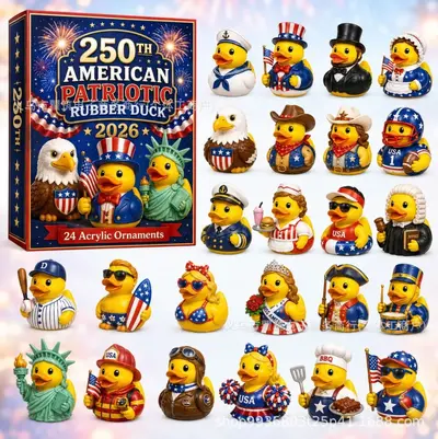 2026 Adventskalender Gummiente Blindbox, USA-Thema - 7